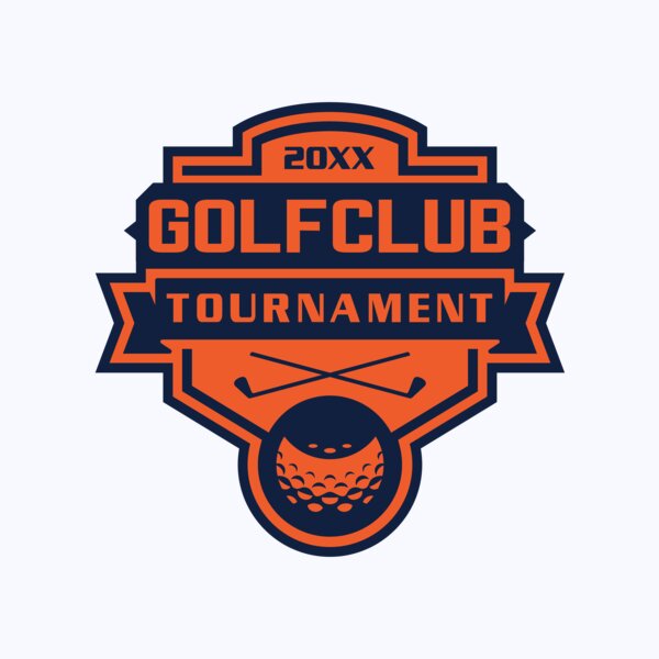 Golf club Tournament logo template 02 Thumbnail