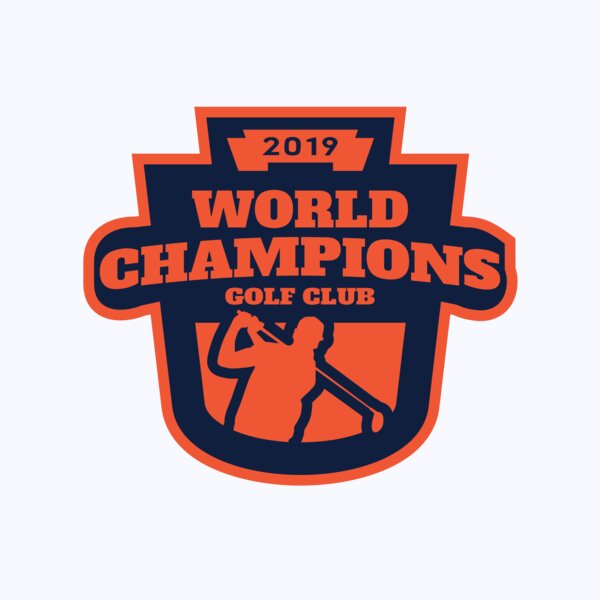 World Champions Golf club logo template Thumbnail