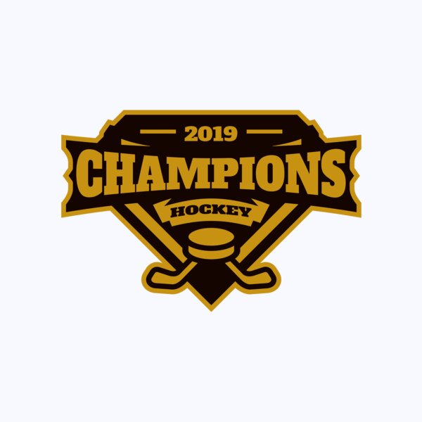 Champions Hockey logo template Thumbnail