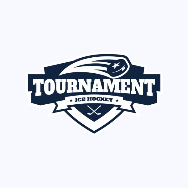 Tournament Ice Hockey logo template 02 Thumbnail