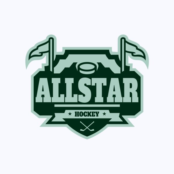 All Star Hockey Tournament logo template 02 Thumbnail