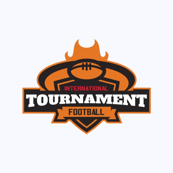 Tournament International Football logo template Thumbnail