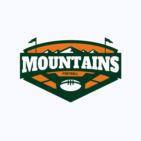 Mountains Football logo template 02 Thumbnail