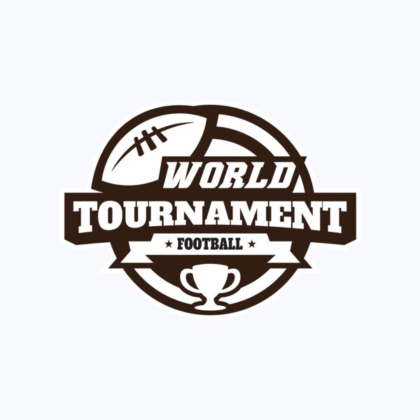 World Tournament Football logo template Thumbnail