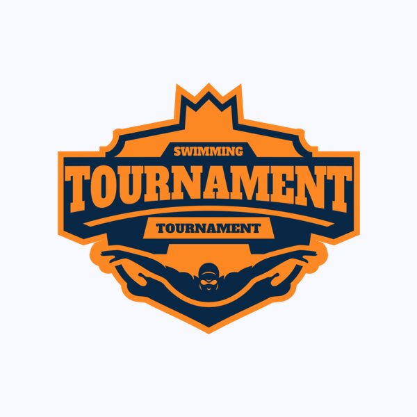 Swimming Tournament logo template Thumbnail