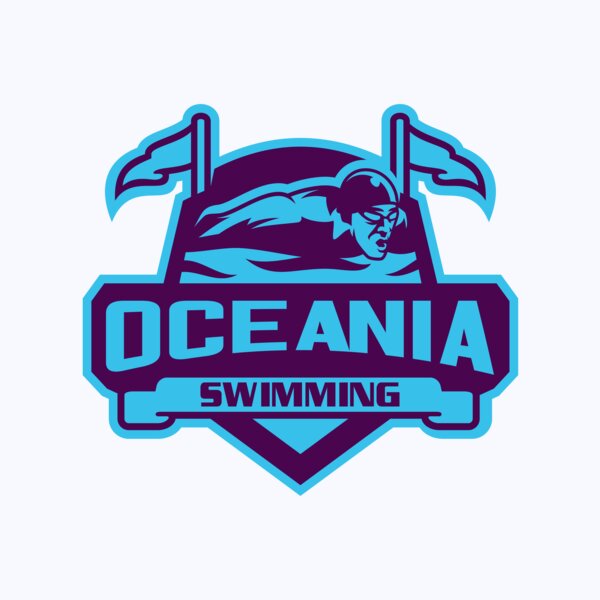 Oceania Swimming logo template Thumbnail