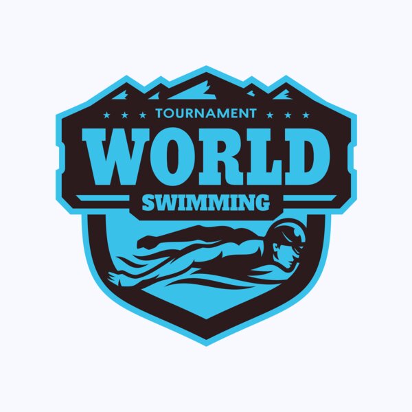 World Tournament Swimming logo template Thumbnail