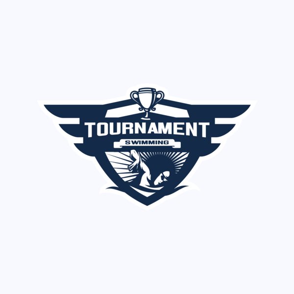 Swimming Tournament logo template 04 Thumbnail