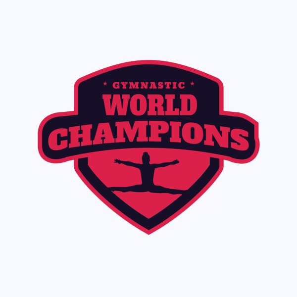 Gymnastic World Champions logo template Thumbnail