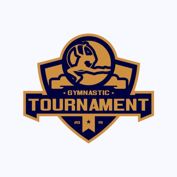 Gymnastic Tournament logo template 02 Thumbnail