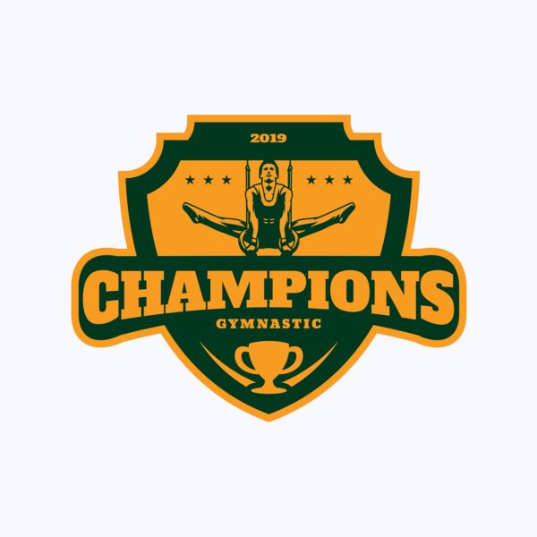 Champions Gymnastic logo template Thumbnail