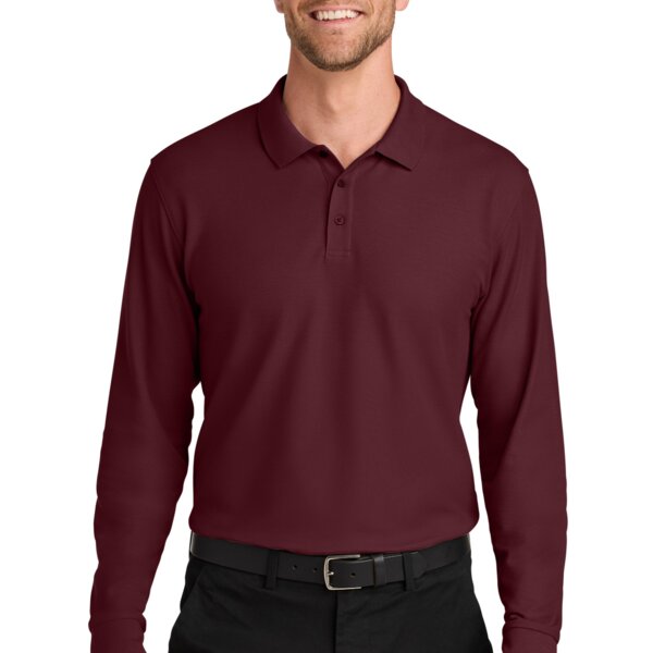 Wearever Signature Pique Long Sleeve Polo Thumbnail